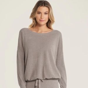 Barefoot Dreams New with Tags, Cozy Chic Slouchy Pullover, Medium in Beach Rock